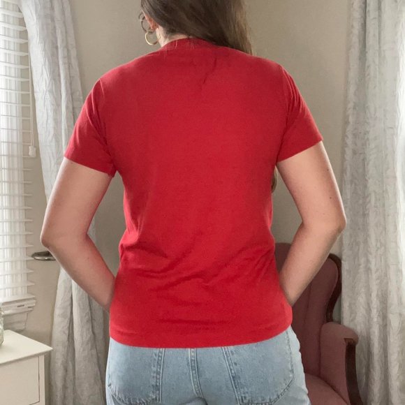 Vintage 1980's Hunterdon Central Regional High School Red Devils T-Shirt - Picture 4 of 6